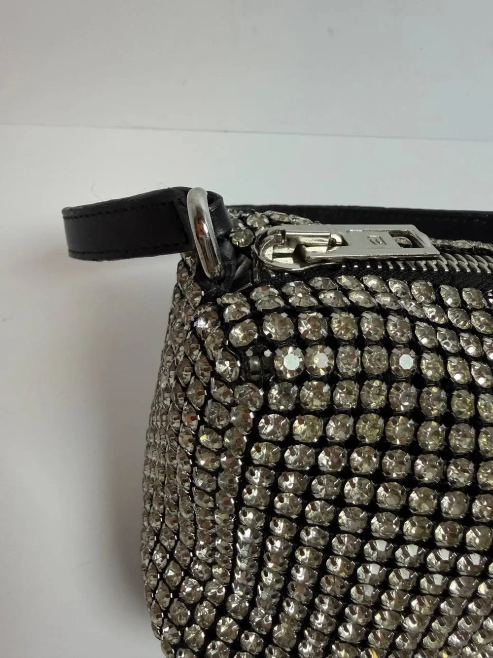 Alexander Wang Heiress Pouch Shimmer Evening Bag